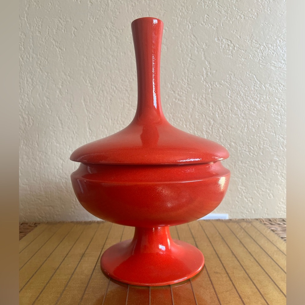 Global views made in Portugal Minaret mid-century modern base jar candy jar❤️